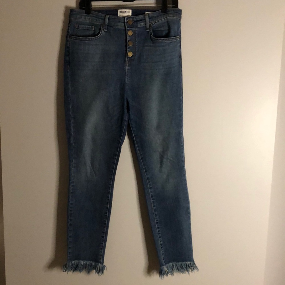 William rast high rise ankle denim jeans